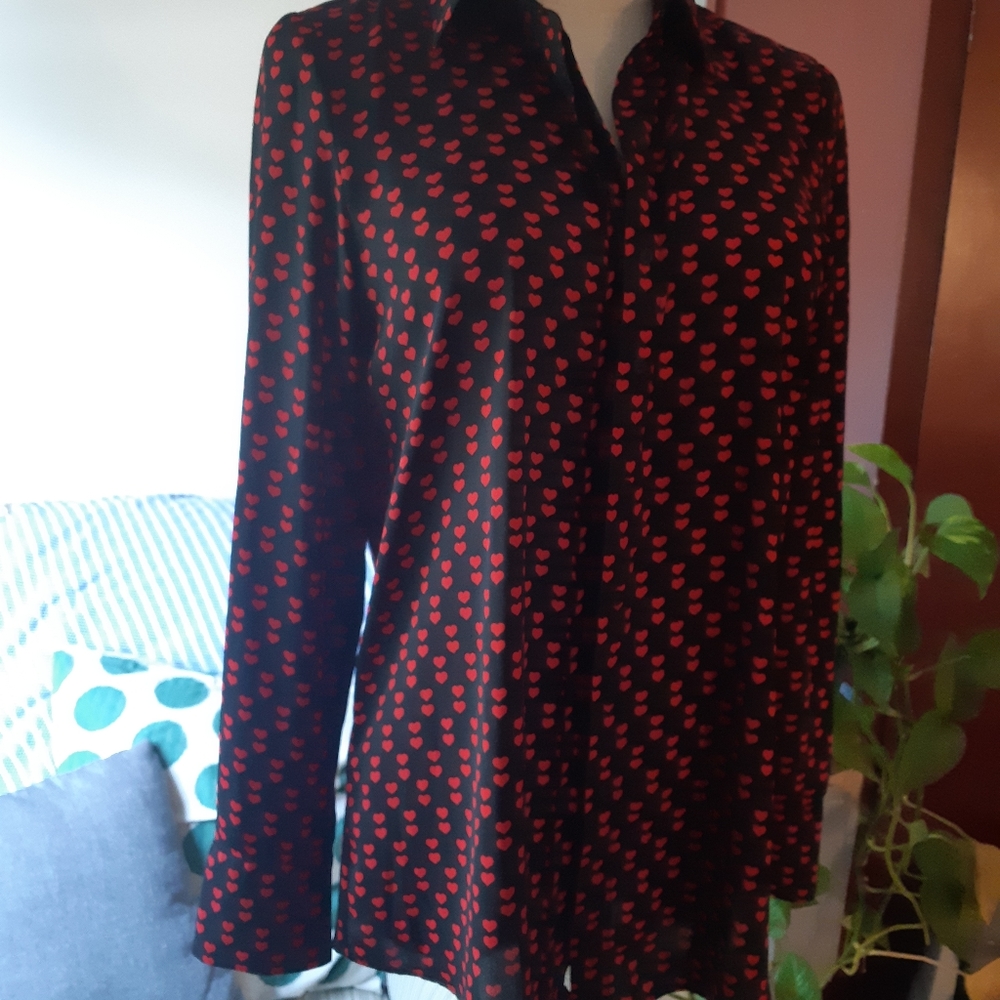 MNG Suit Shirt with Hearts